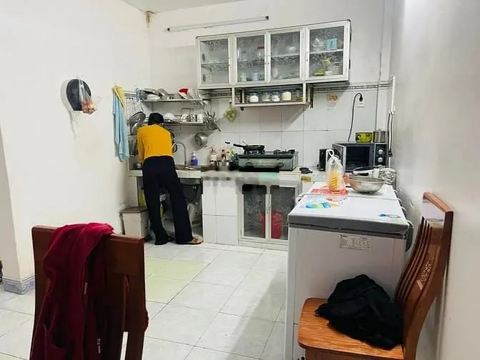 Bán nhà tặng xưởng may - hẻm 6m thông lê văn khương - 128m2, ngang 5m