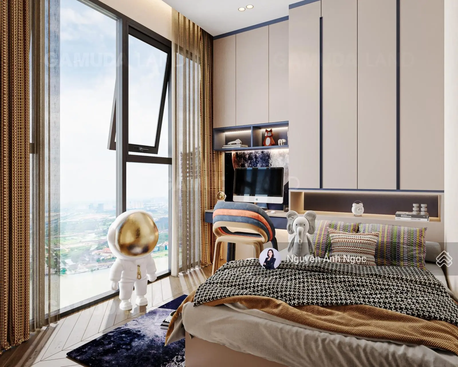 Chuyển nhượng gấp căn 2PN góc Eaton Park - A5.2x.08 - View trung tâm & Landmark 81 HĐMB 8,3 tỷ