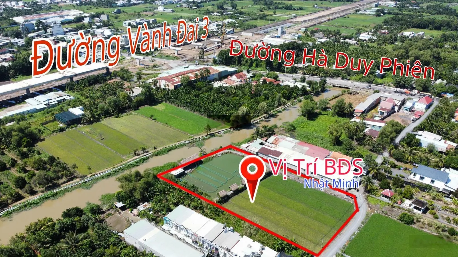 Cần bán đất gần Vành Đai 3 , diện tích 3931m2 có 300m thổ cư , Khu Dân Cư Hiện Hữu