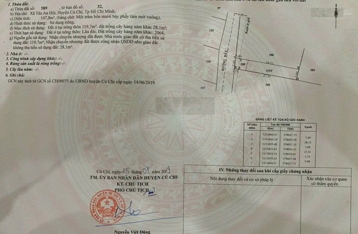 Bác 6 bán gấp căn trọ gần KCNghiệp Tây Bắc mặt tiền Đào Văn Thử 147m2 có 5 phòng trọ 900tr sổ sẵn