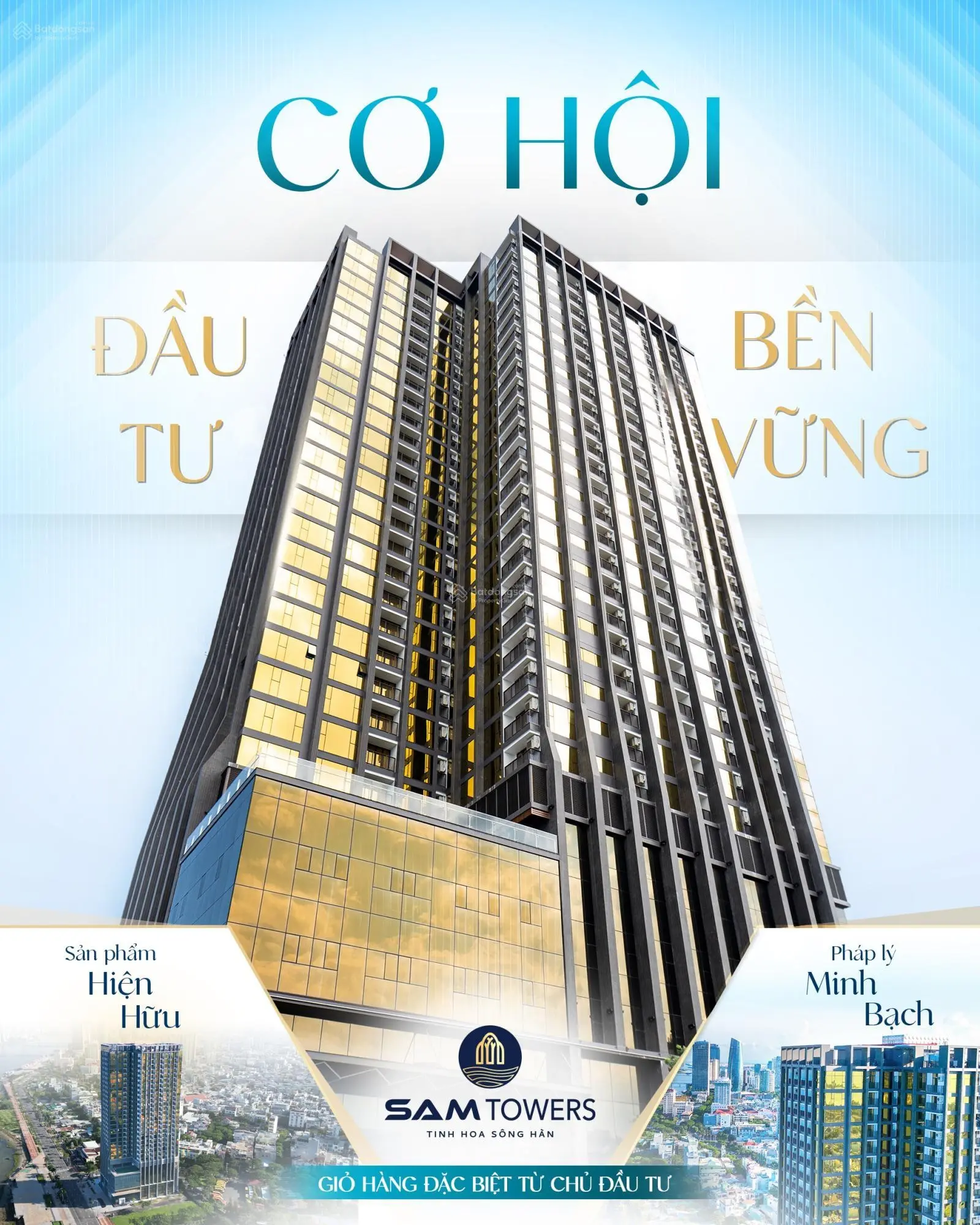 Suất ngoại giao căn hộ sam towers đà nẵng, giá cực hời chỉ 3.7tỷ, hỗ trợ vay đến 85%