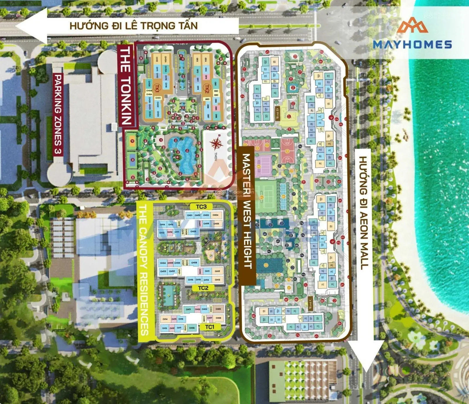 Bán căn 3 ngủ - 80m2 thông thuỷ toà TC2 dự án cao cấp The Canopy - Smart city