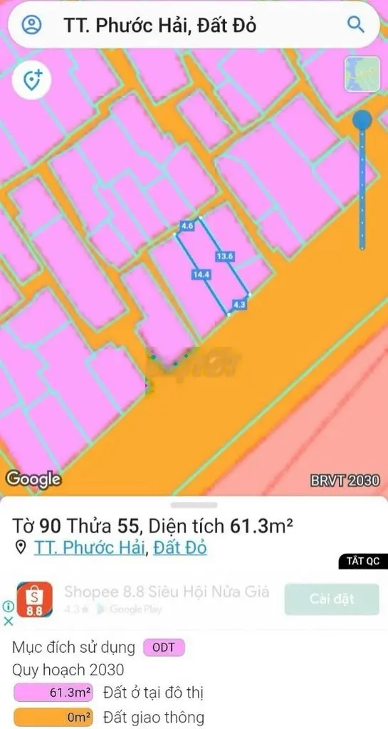 Bán 5 lô view biển Bờ kè Phước Hải. Tiện kinh doanh, xây khách sạn
