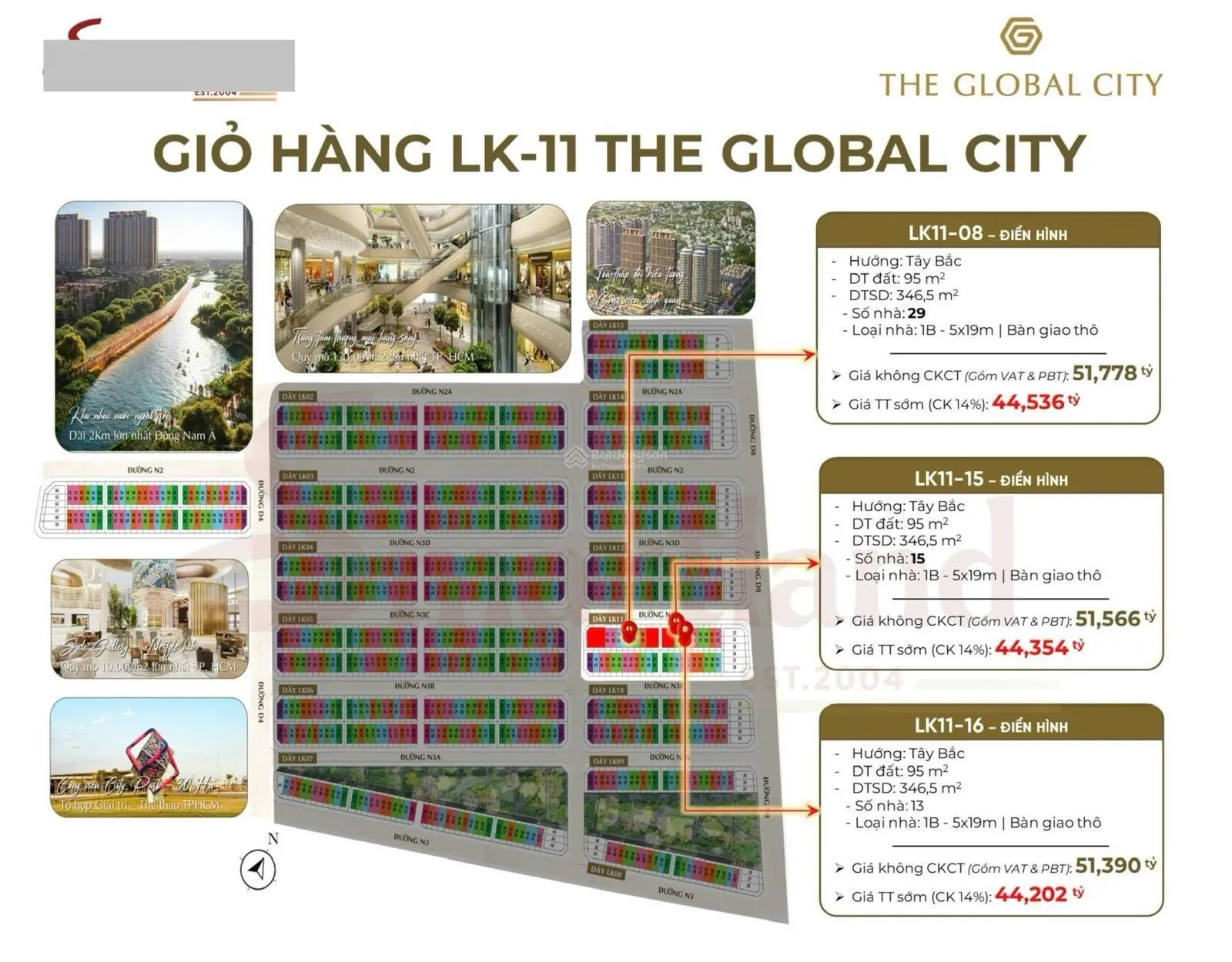 Bán căn nhà phố LK1116 khu Soho The Global City, phương An Phú, Quận 2 có hỗ trợ vay