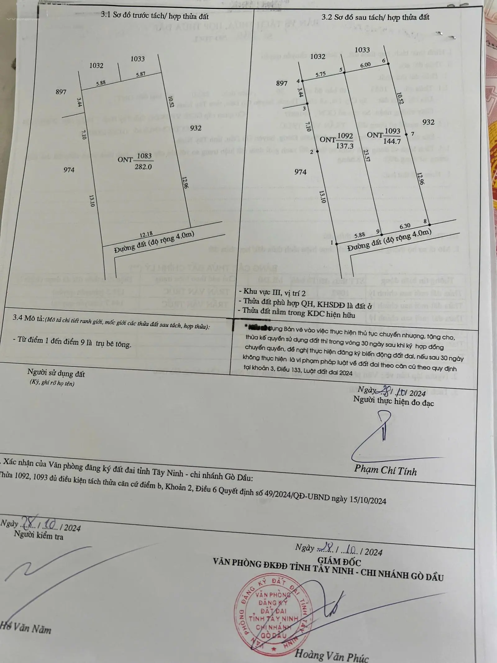 Đất siêu rẻ tại Hiệp Thạnh - Gò Dầu 5,88 x24m thổ cư hết đất. SHR. Chỉ 390 triệu