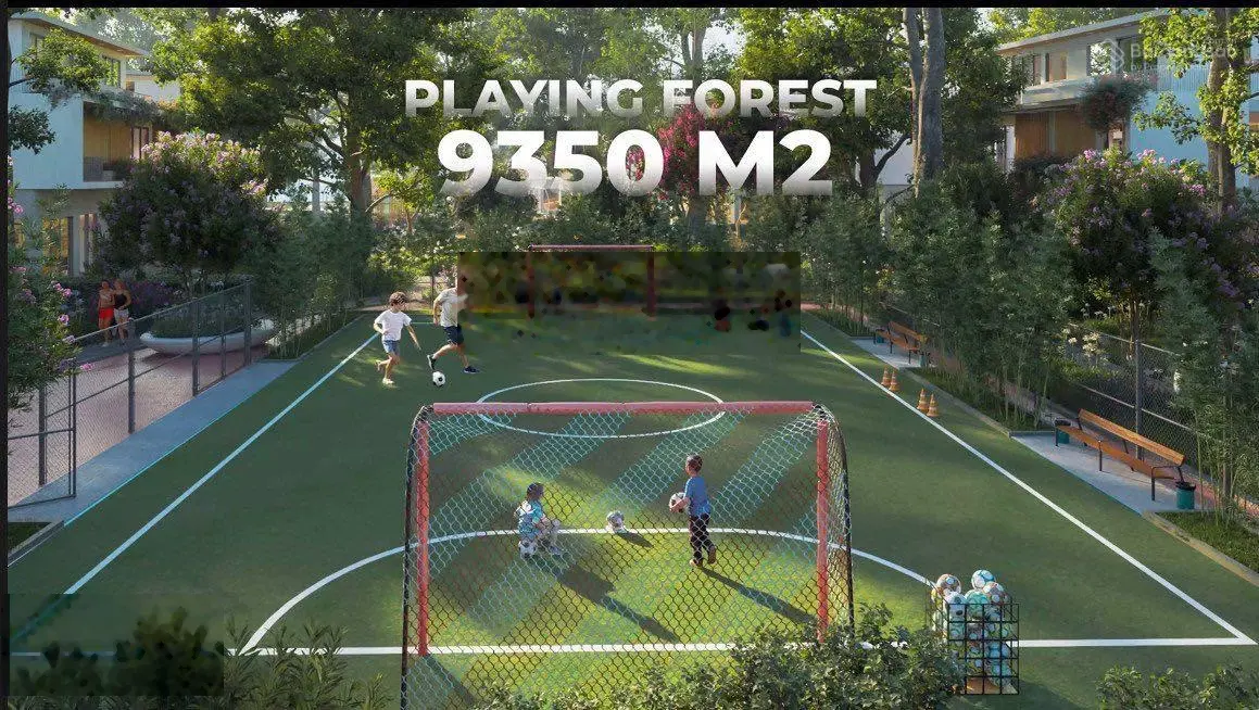 Biệt thự song lập vườn 2 mặt Tiền (mặt sau là công viên Sport Clubhouse (9300m2)