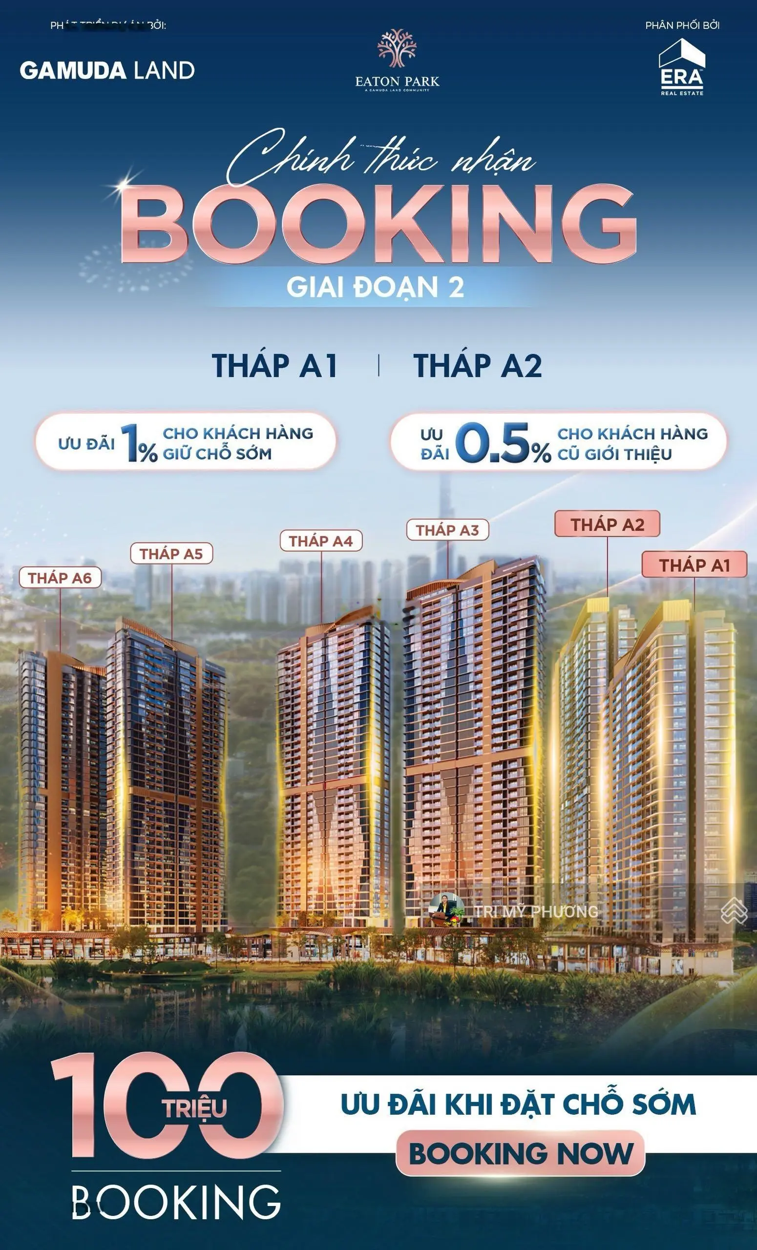 Chỉ cần 350 triệu (5%) để trở thành cư dân căn hộ cao cấp 1PN - Eaton Park, Mai Chí Thọ, quận 2