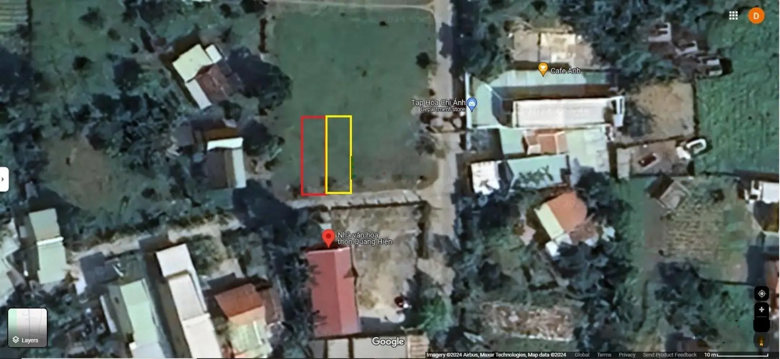 Bán 2 lô đất liền kề đường bê tông 5m. Diện tích 1 lô: 147,7m2. Giá 650 triệu/ lô