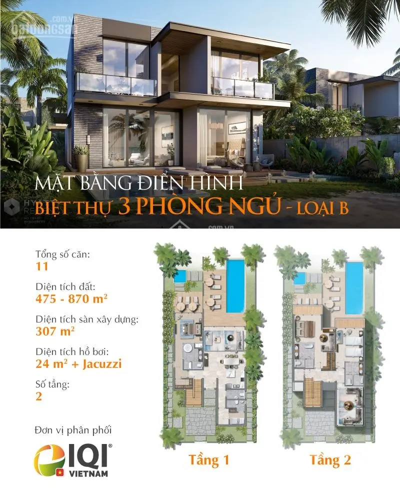 Bán biệt thự trực diện biển cuối cùng tại Hyatt Regency Hồ Tràm Residences giá 78.3 tỷ