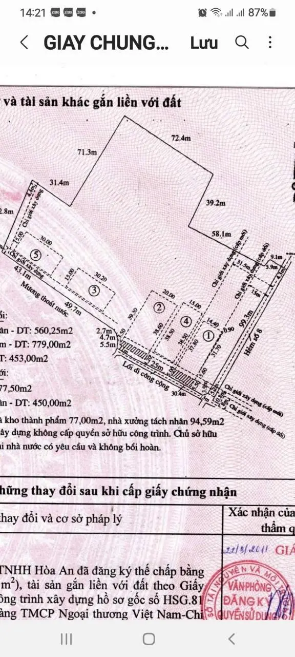 Bán xưởng đường Cử Luyện Thành phố Tân An, Tỉnh Long An. DTKV: 17.495m2, giá 115 tỷ