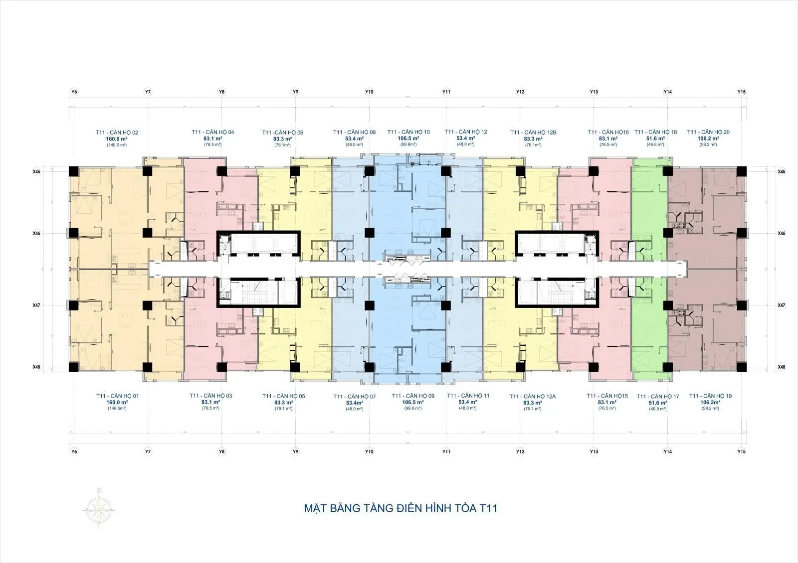 Siêu hiếm CH 83m T11 Times City nhà sửa đẹp, nội thất cao cấp còn nguyên team, Hướng Nam thoáng mát