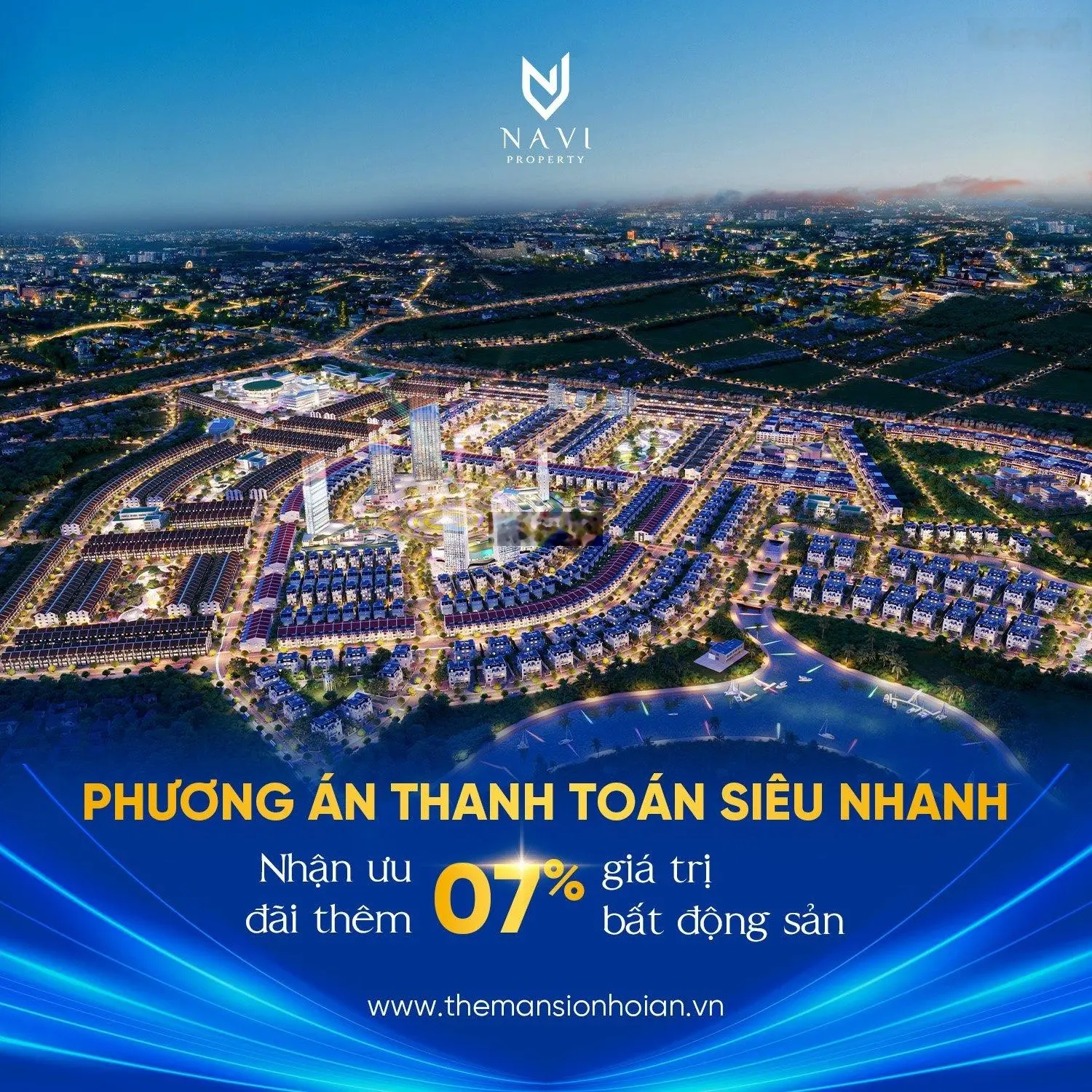 Sổ hồng sẵn sàng phân lô đất thổ cư đắc địa The Mansion Hội An