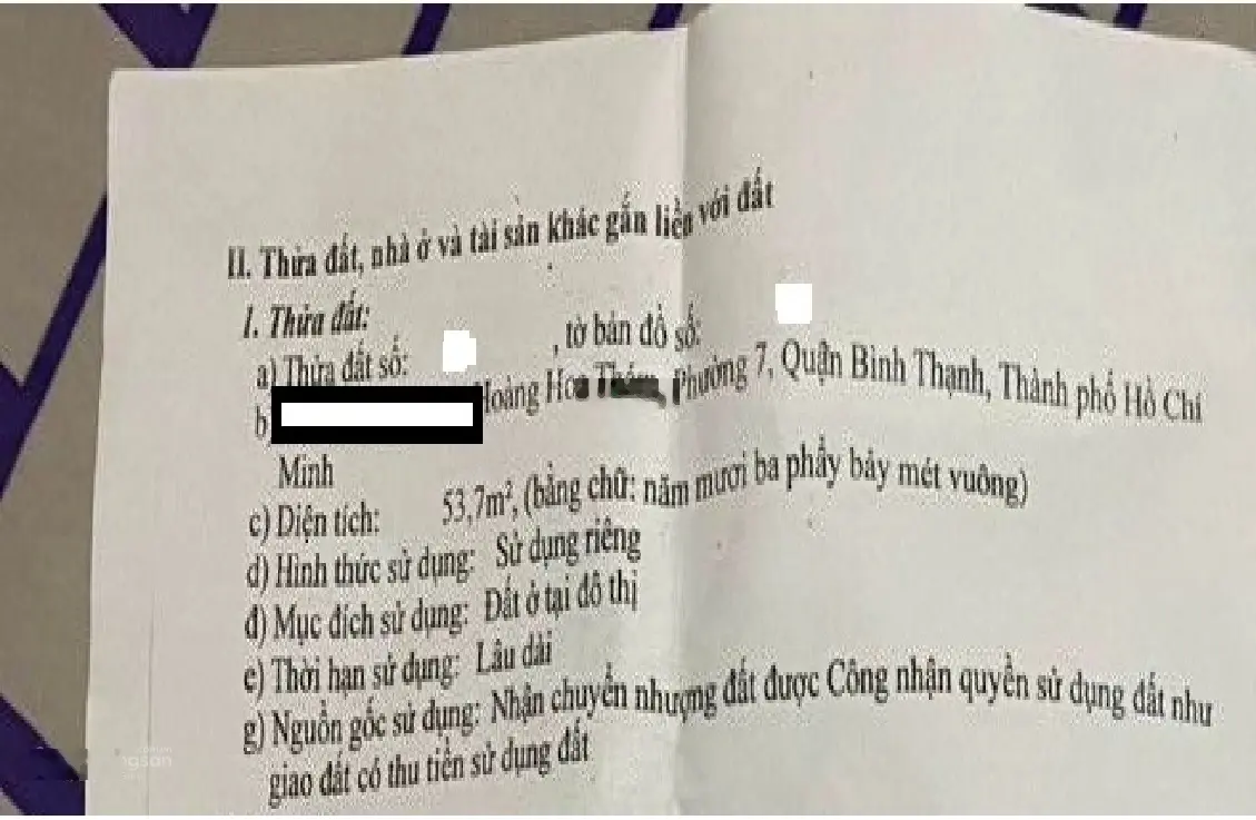 Bán nhà Hoàng Hoa Thám - Hẻm 5m - 70m2 = (5.5x11.5)m - 320/Y