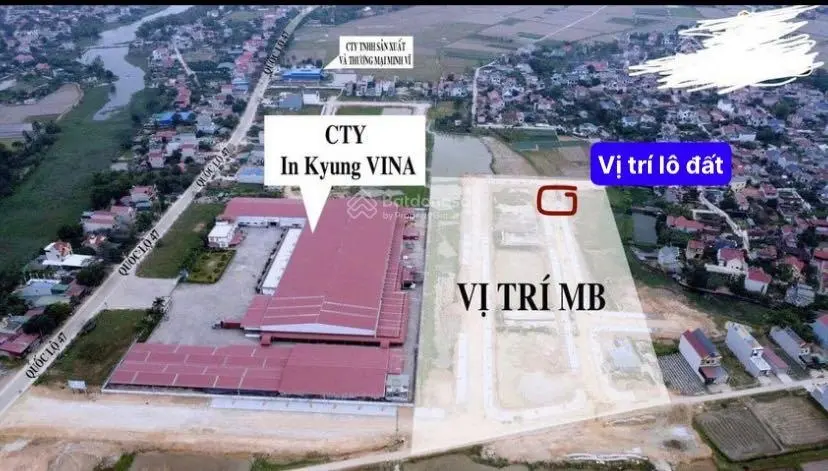 Xả lỗ lô đất 7*18m sau cty may Inkiung Vina QL 47 Đông Ninh đi sân bay Sao Vàng