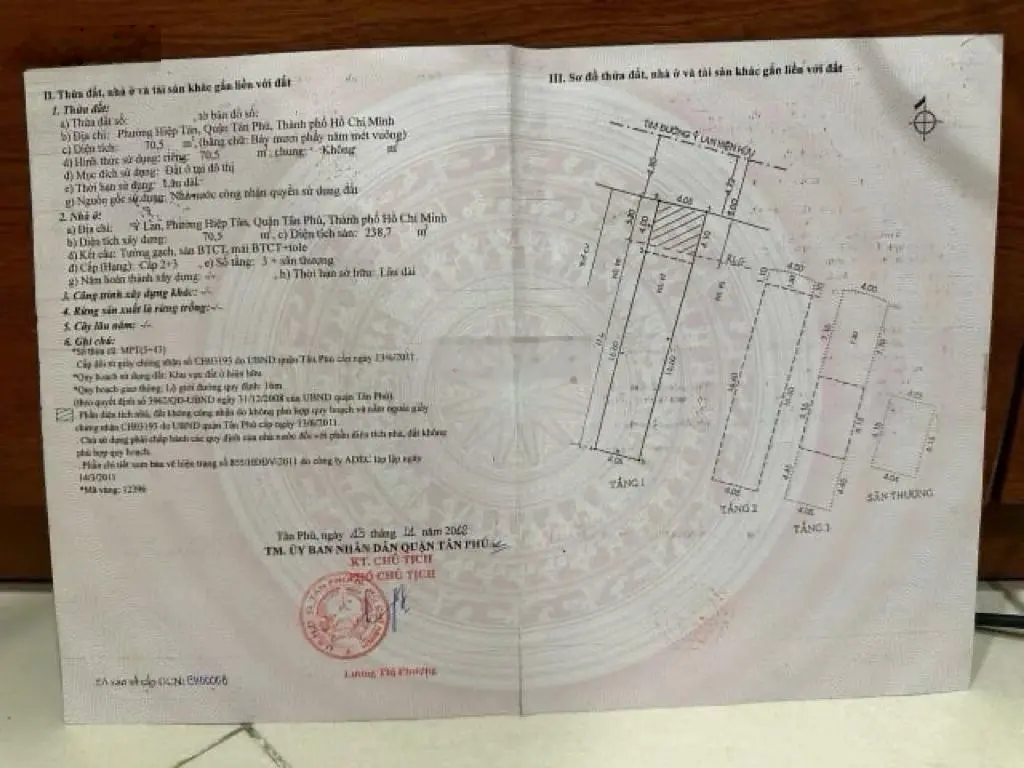 Mặt tiền Đường Ỷ Lan Quận Tân Phú