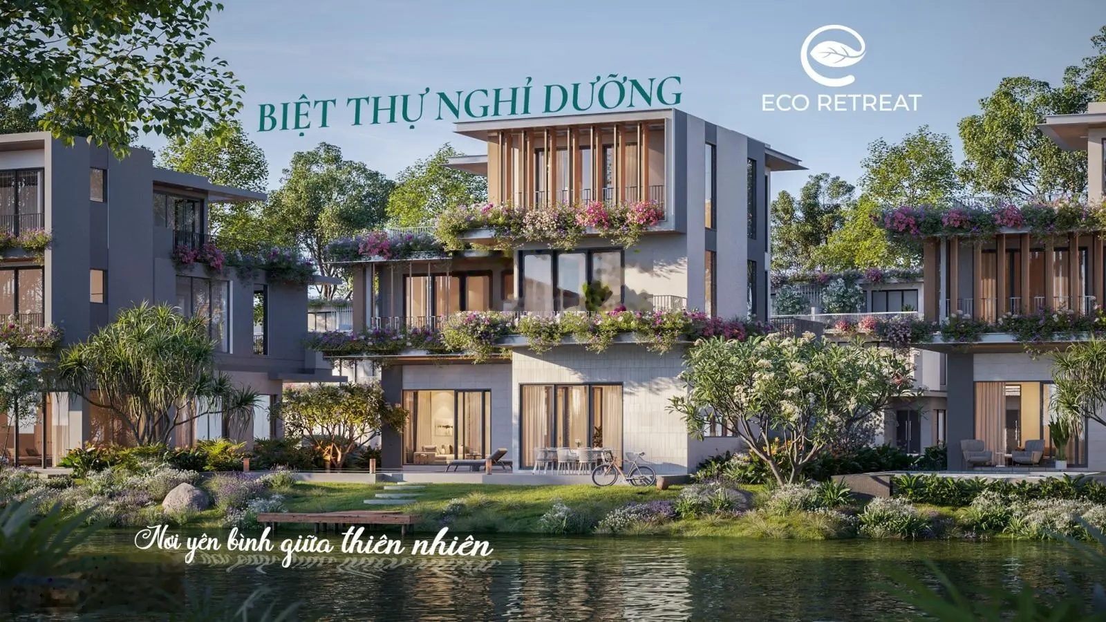 Nhận booking giai đoạn 1 nhà phố, biệt thự eco retreatlong an