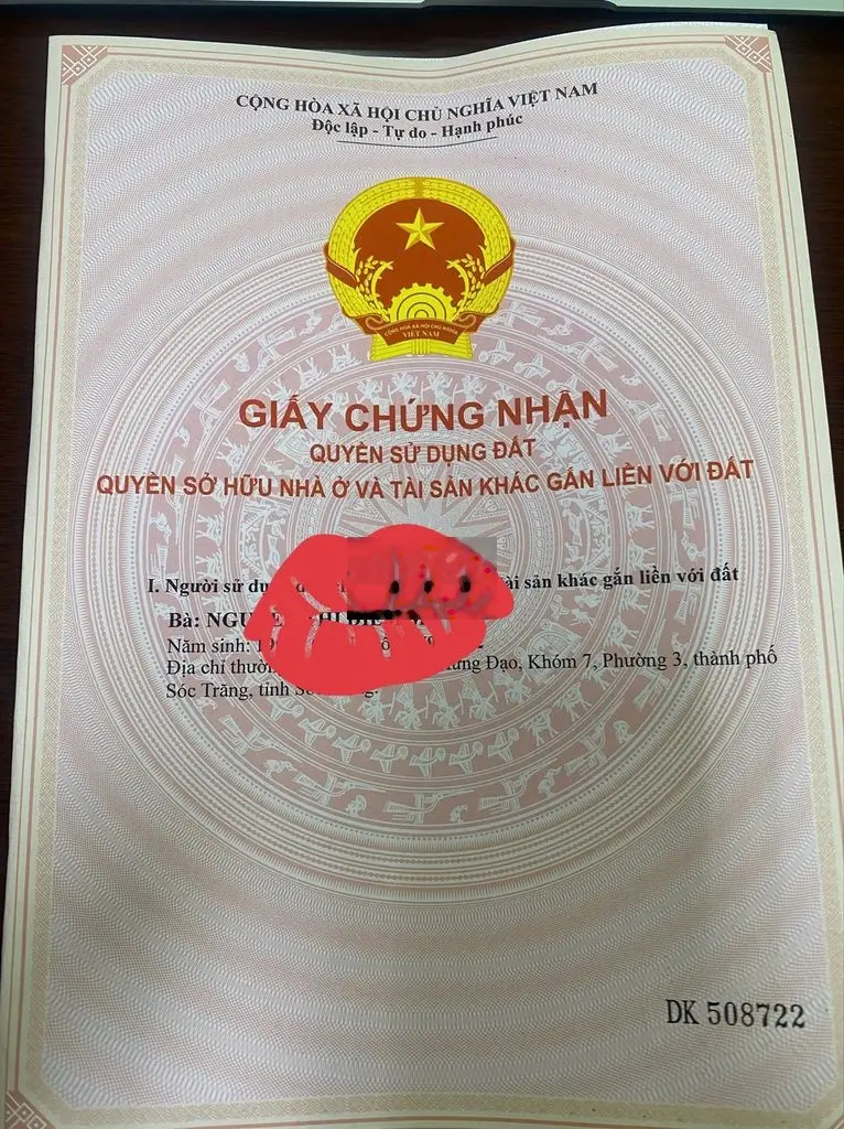 Bán đất hẻm 416 Võ Văn Kiệt, Thổ cư 100%