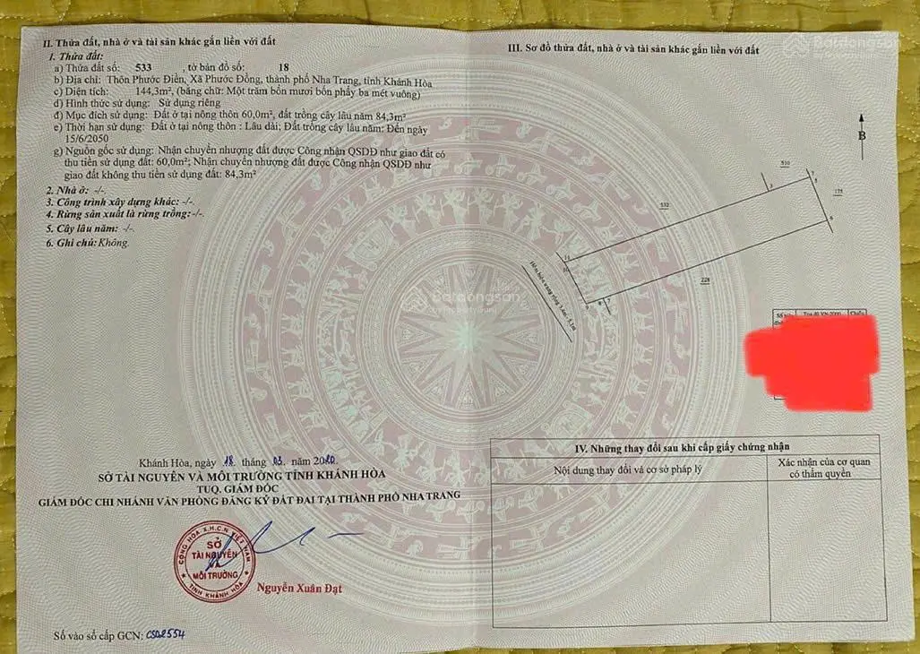 Bán căn nhà đẹp trung tâm xã Phước Đồng DT 144,3m2 ngang 5m nhà thoáng mát giá 2.8 tỷ