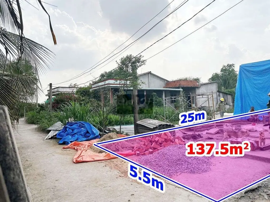 Đất thổ, 5.5x25m, chỉ 350tr, đường xe hơi