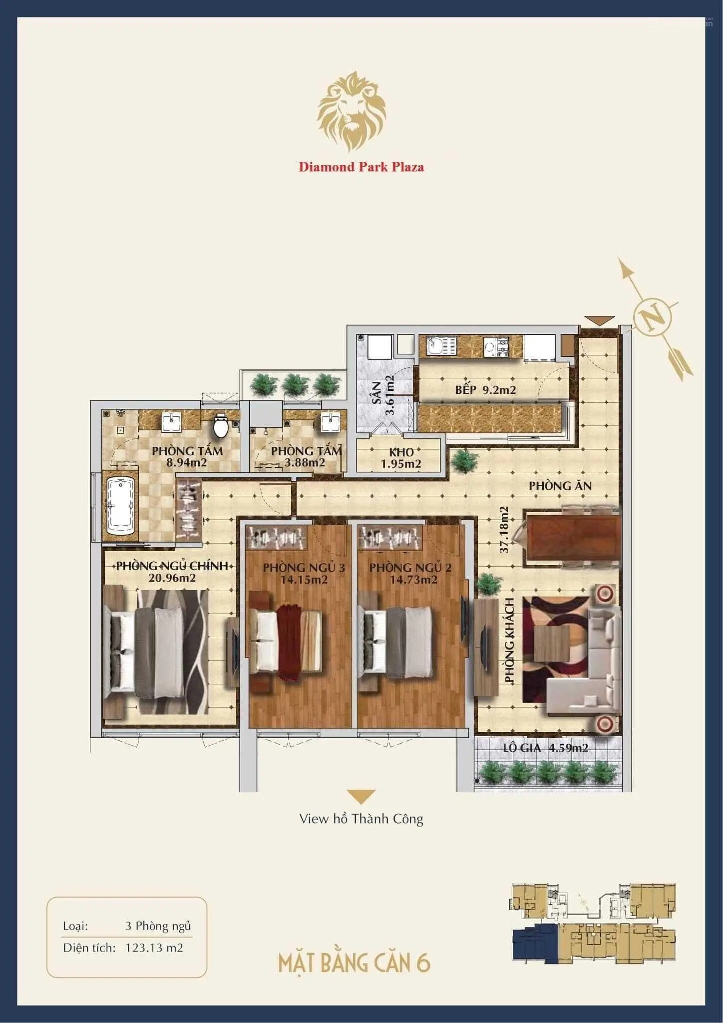 Bán Gấp!!!! căn 3PN siêu rẻ, tầng cao giá 15,xx tỷ dự án BRG 16 Láng Hạ, view trọn hồ Thành Công