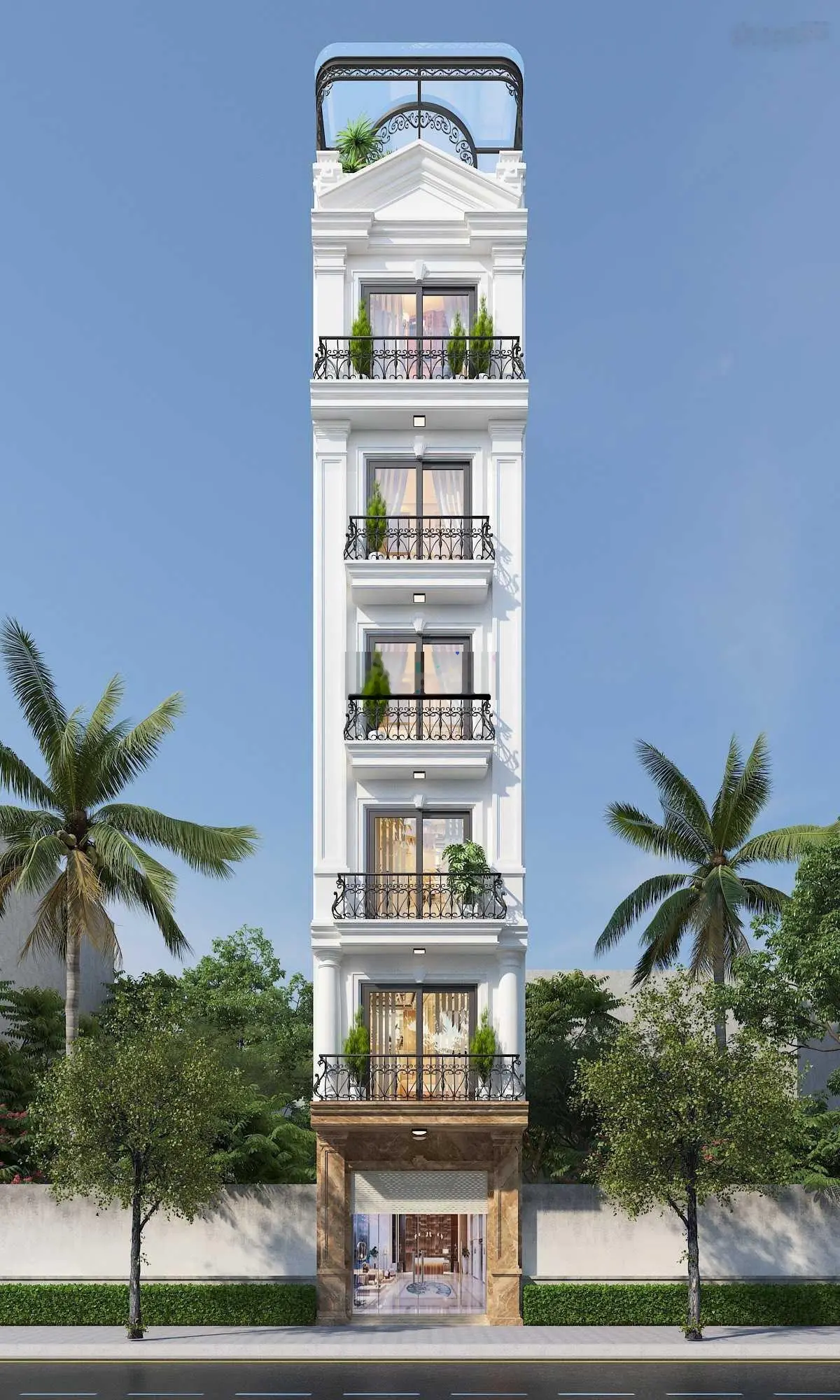 Bán nhà phố văn phòng DT đất 63.7m2 xây 6.5 tầng đường rộng 13m ngay ĐL Thăng Long, view đẹp. Sổ đỏ