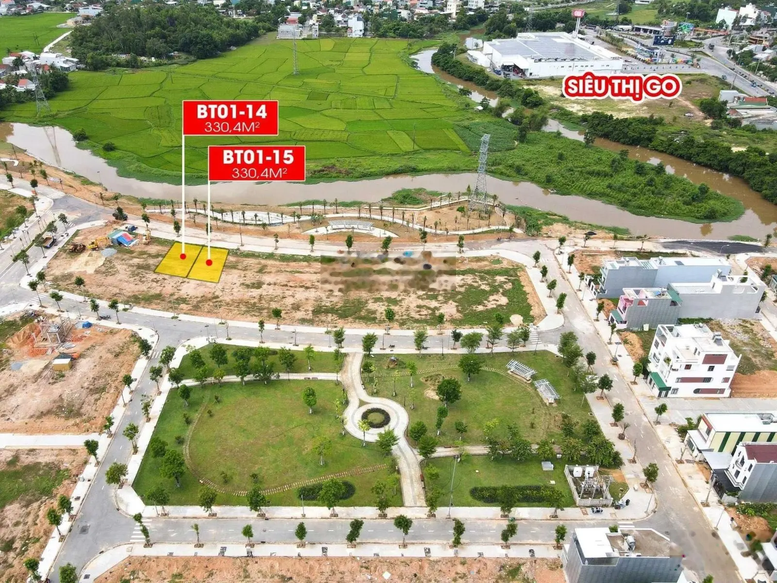 Đất nền biệt thự ven sông đẳng cấp trung tâm TP Quảng Ngãi chỉ 14 triệu/m2