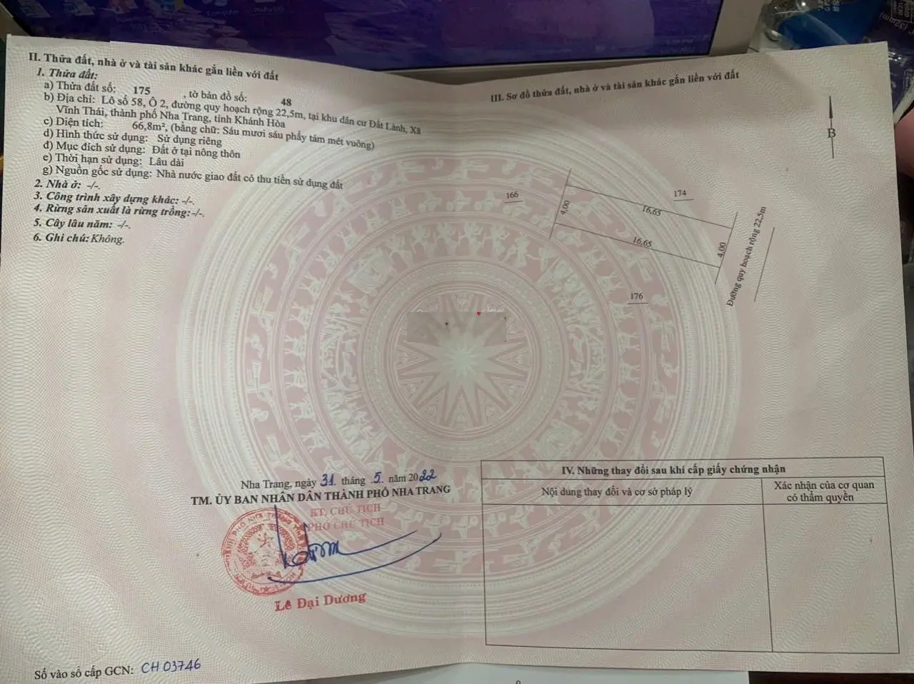 Bán đất mặt tiền Phong Châu - Vĩnh Thái - Nha Trang0934 371 ***