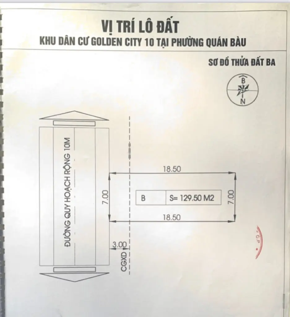 Bán đất lối 2 Mai Hắc Đế và Nguyễn Cảnh Hoan hạ tầng đẹp vị trí đẹp khu dân trí cao kinh doanh tốt