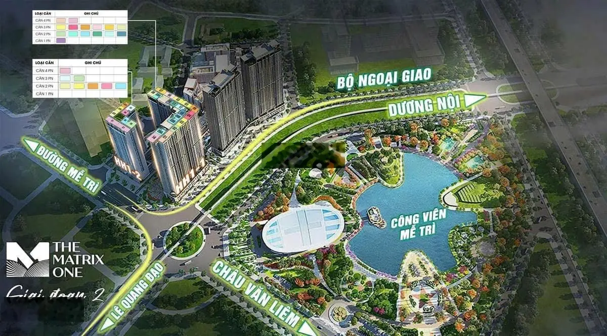 Bán căn 2 ngủ 80m2 The Matrix One giai đoạn 2, bàn giao tiểu chuẩn cao cấp hơn giai đoạn 1