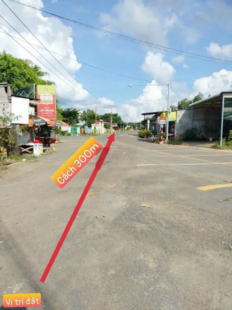 BÁN LÔ ĐẤT NGỘP CÓ THỔ NGAY THỊ TRẤN CHÂU THÀNH 1000M2/ chỉ 490trieu