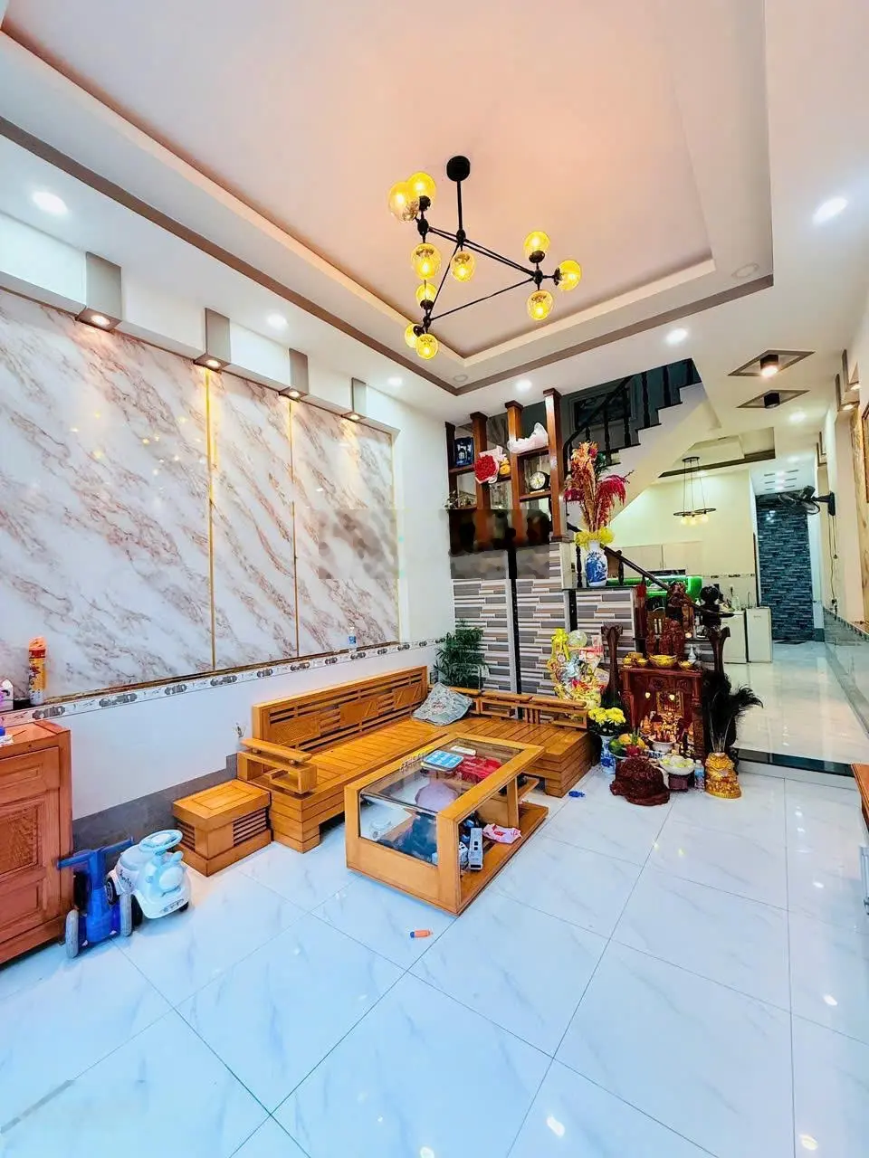 Bán nhà mặt tiền nhựa kinh doanh nhỏ, đối diện trường học, ubnd Tân Đông Hiệp dt: 82.3m2, 4.399 tỷ