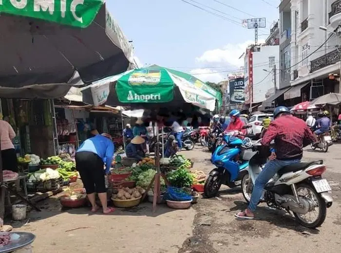 Đất thổ cư mặt tiền đường nhựa 158m2, cách chợ Long Thuận 100m ngay đường Nguyễn Thìn, SHR