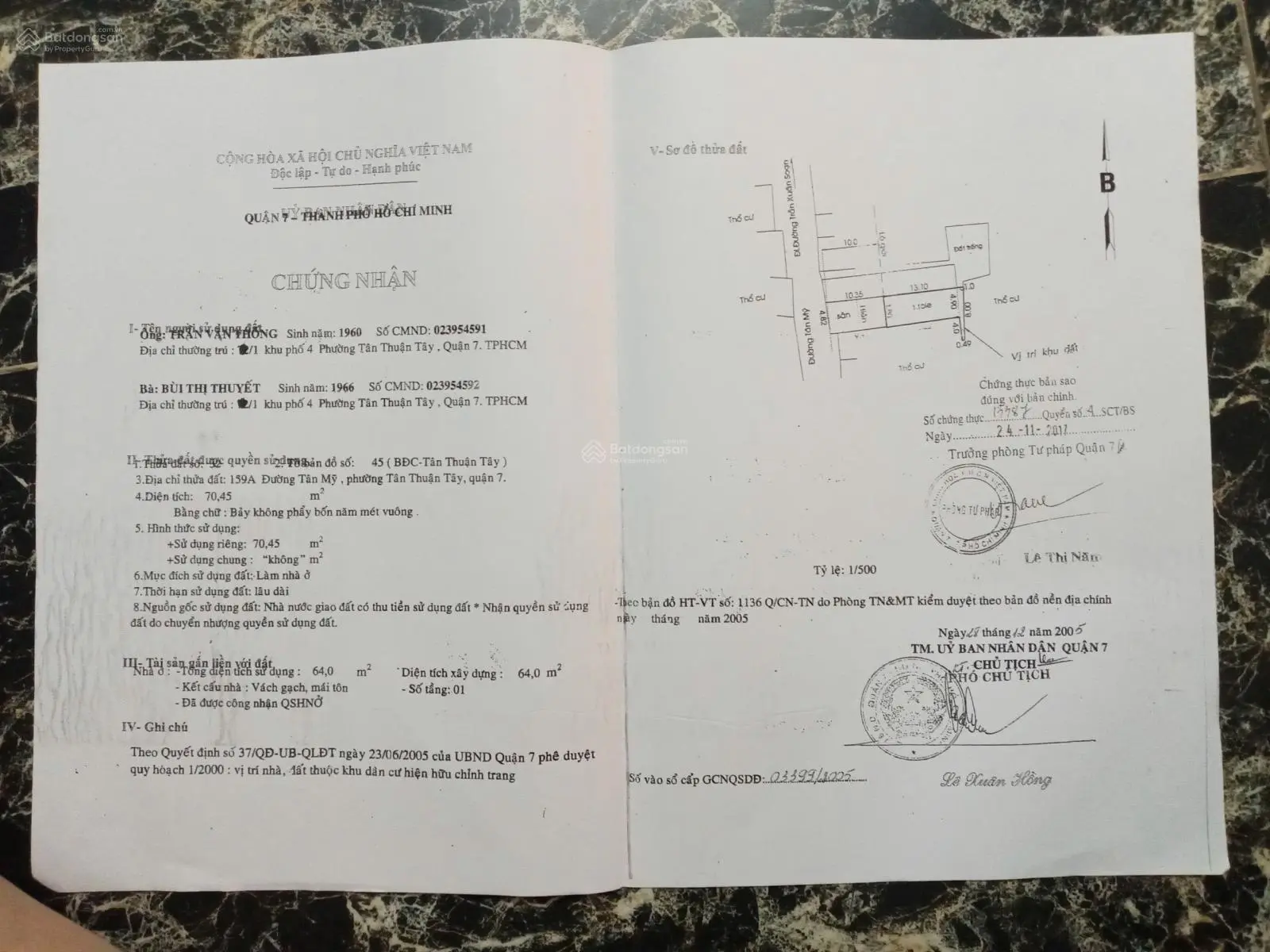 Bán nhà mặt phố tại đường Tân Mỹ, 13,8 tỷ vnd, 70,5 m2 mặt tiền 4,82m