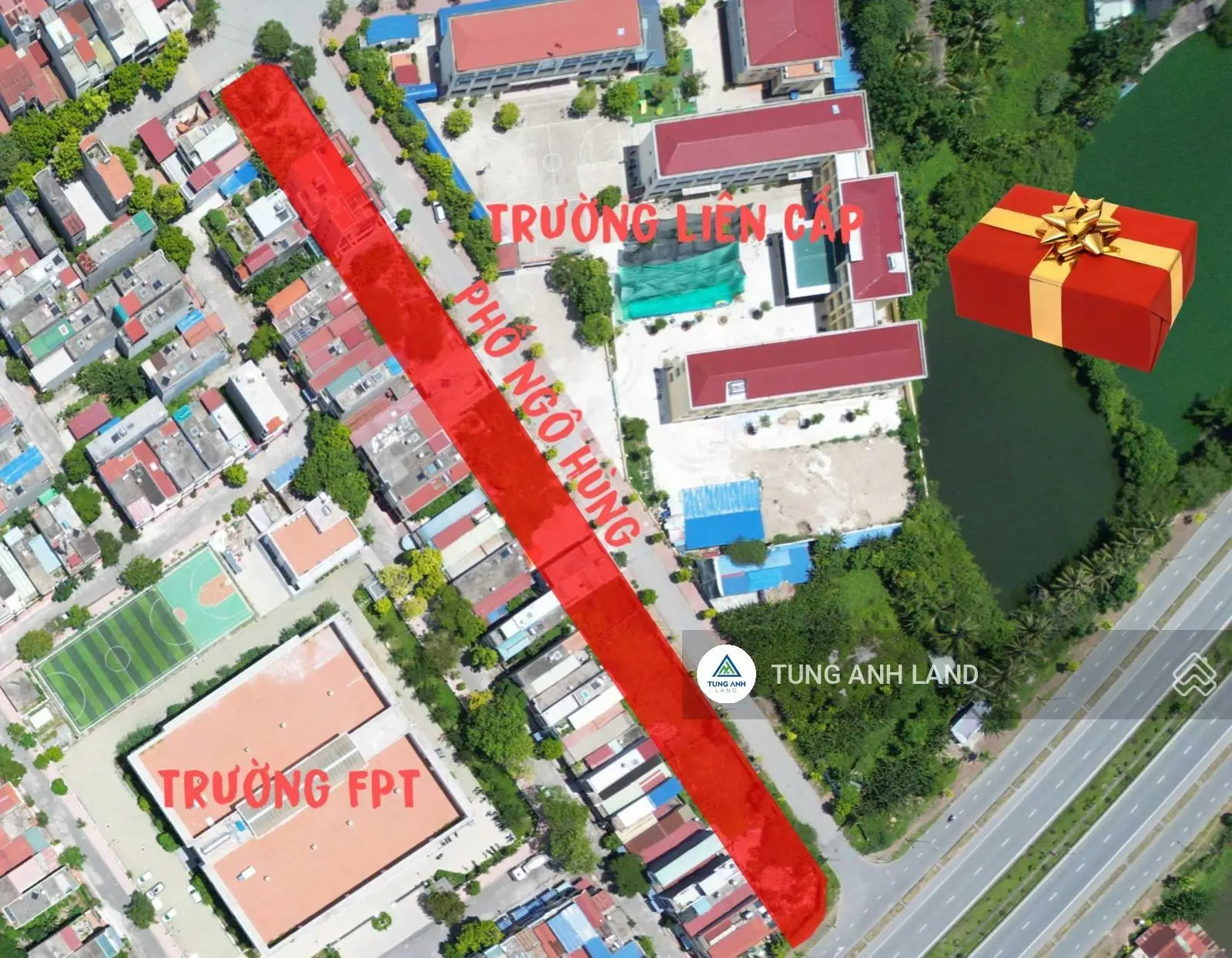 Bán lô đất biệt thự 313,5m2 phố Ngô Hùng, Thành Tô, Hải An