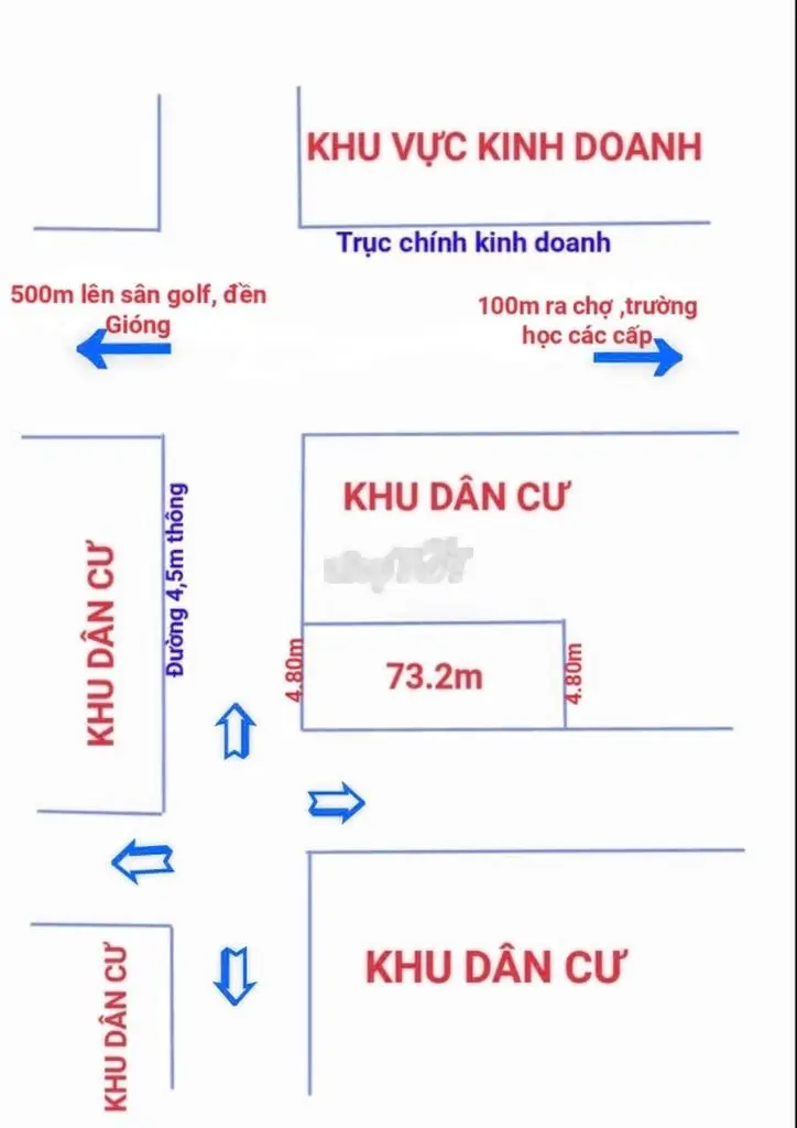 Chính chủ gửi bán “lô góc” 73m - cộng hòa - phù linh. đường thông 5m