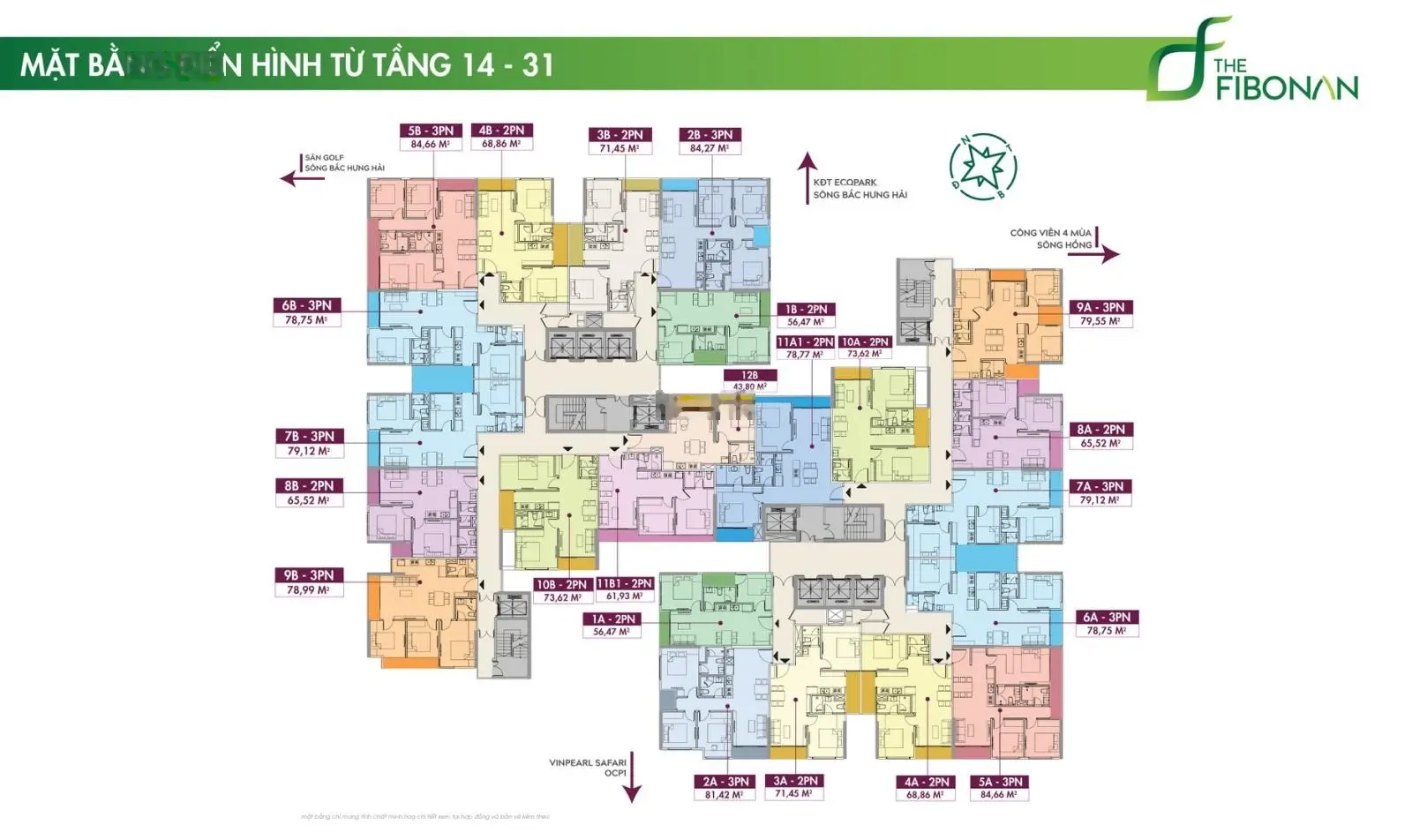 Quỹ căn tầng đẹp đợt 2 dự án The Fibonan - Ký HĐMB trực tiếp CĐT - Hỗ trợ vay 0%ls trong 18 tháng