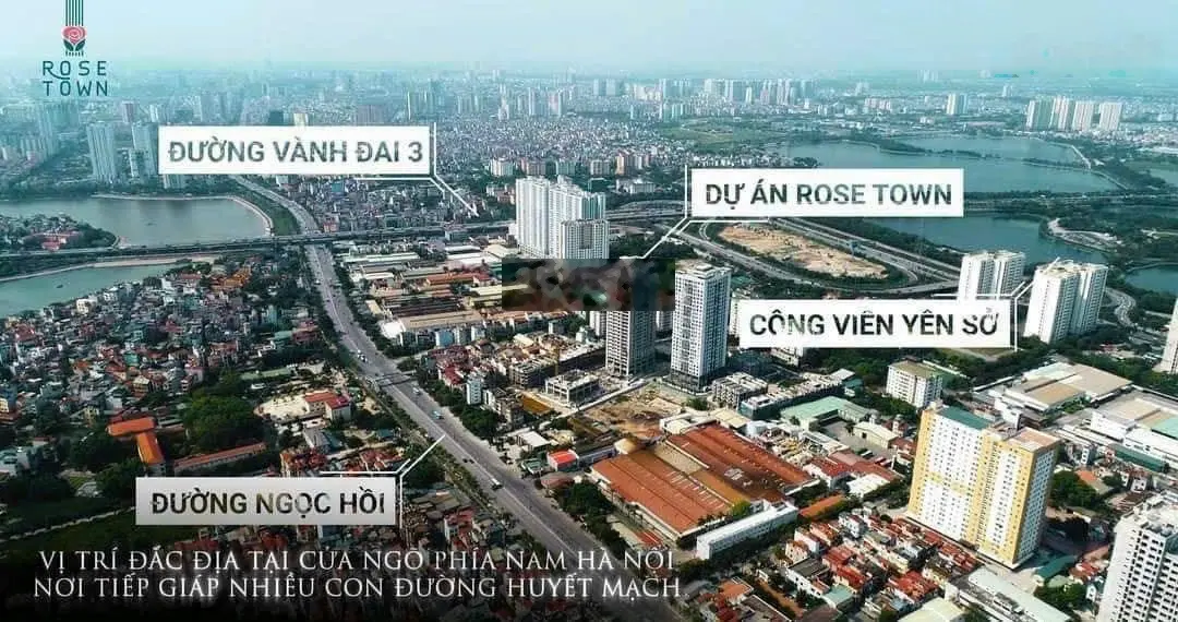 E Huy PKD Chủ Đầu Tư bán căn đẹp nhất Rose Town, căn 2PN chỉ 3.4 tỷ 79m2