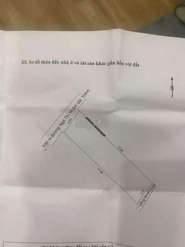 Bán nhà kiệt 3m ngô Thì nhậm
